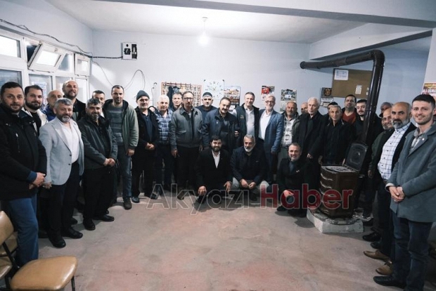 Hasan Akcan mahalle ziyaretleri yaptı, işçilerle buluştu