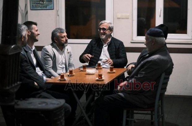 Hasan Akcan mahalle ziyaretleri yaptı, işçilerle buluştu