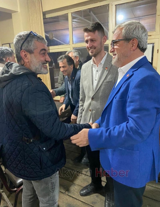 Hasan Akcan mahalle ziyaretleri yaptı, işçilerle buluştu