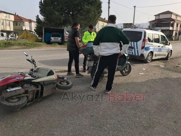Motosikletler Çarpıştı 1 Yaralı 
