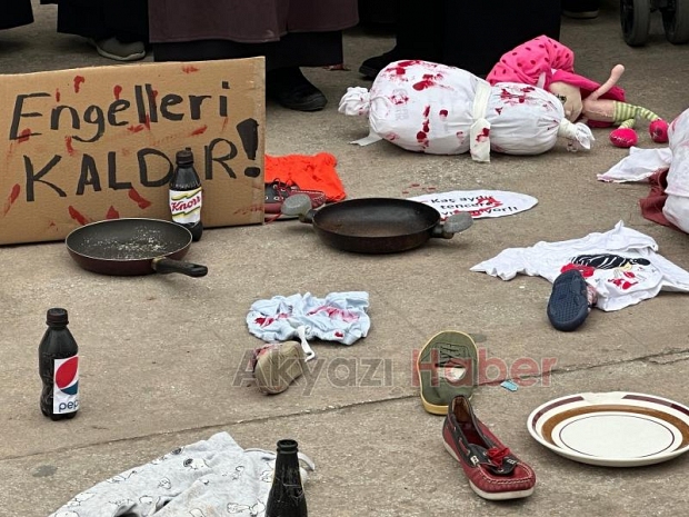 Gazze için Akyazıda sessiz eylem