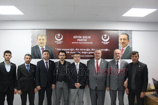 BBP Akyazı Genel Başkan Yardımcıları ve MKYK üyelerini ağırladı