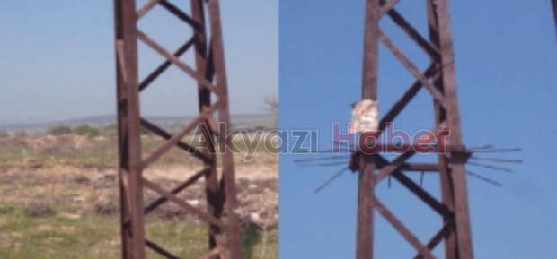 Akyazıda yeni sokaklara 70'li yılların demir direkleri dikiliyor