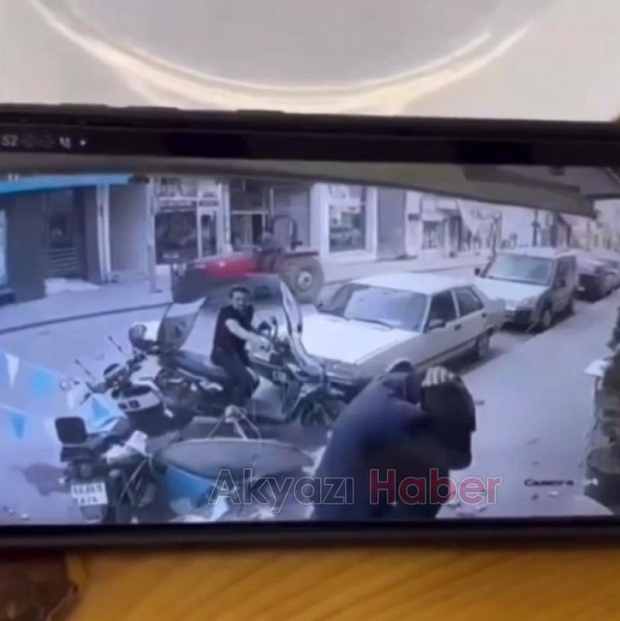Kaldırımda yürürken ölümden döndü