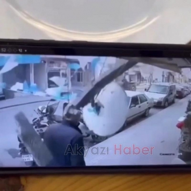 Kaldırımda yürürken ölümden döndü