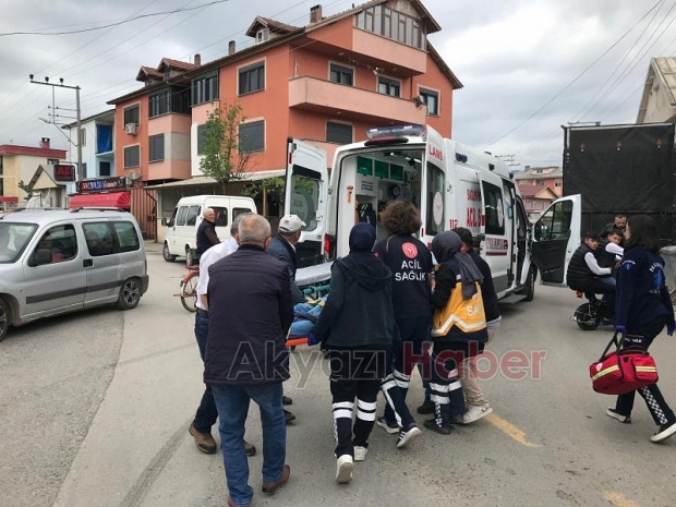 Cadde'de Cip yaya'ya çarptı 