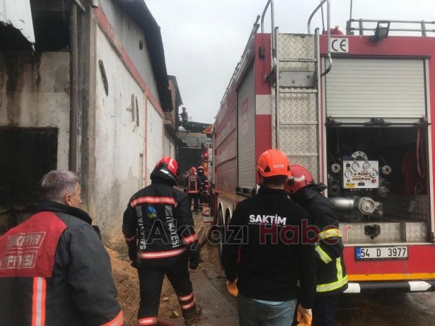Orman Ürünleri fabrikasında yangın 