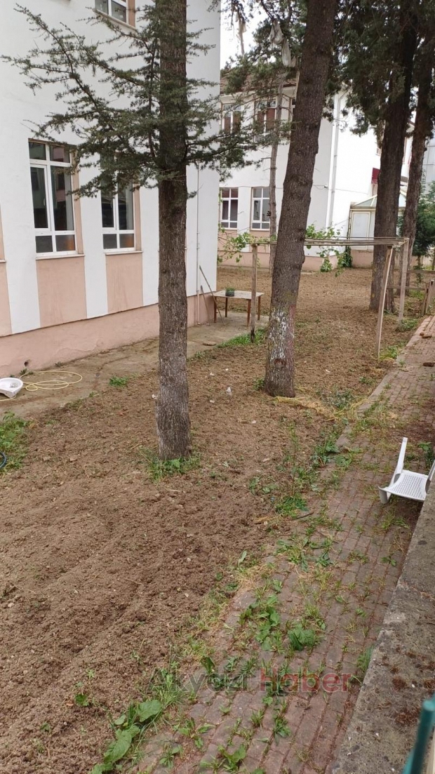 Okula Hobi Bahçesi Oluşturuluyor
