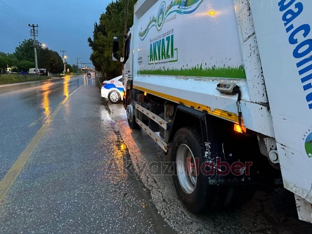 Batakköy Yolunda Kaza 1 yaralı