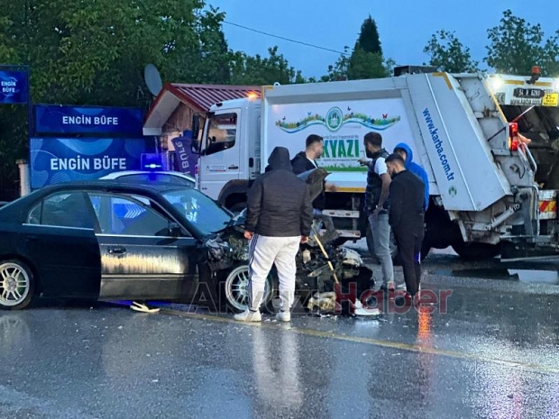 Batakköy Yolunda Kaza 1 yaralı