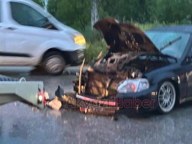 Batakköy Yolunda Kaza 1 yaralı