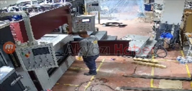 Ölüme böyle geldi; Pres makinesine sıkıştı