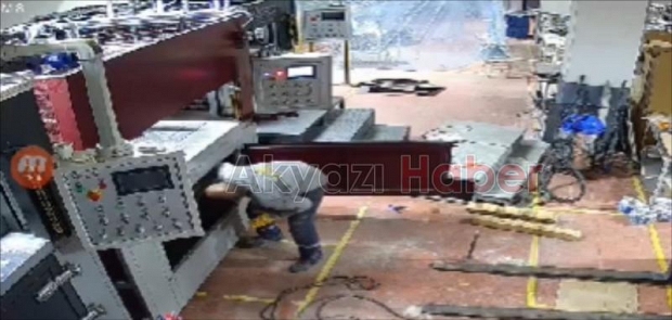 Ölüme böyle geldi; Pres makinesine sıkıştı