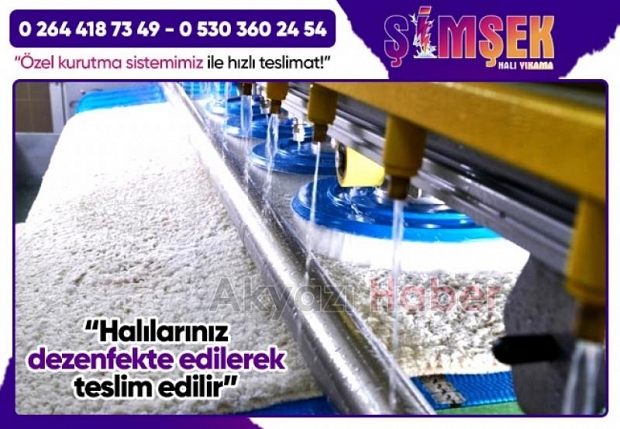 Akyazı’da Temizliğin Yeni Adresi: Şimşek Halı Yıkama Hizmetinizde!