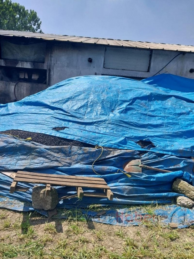 Süpren yolunda tavuk çiftliğinde yangın