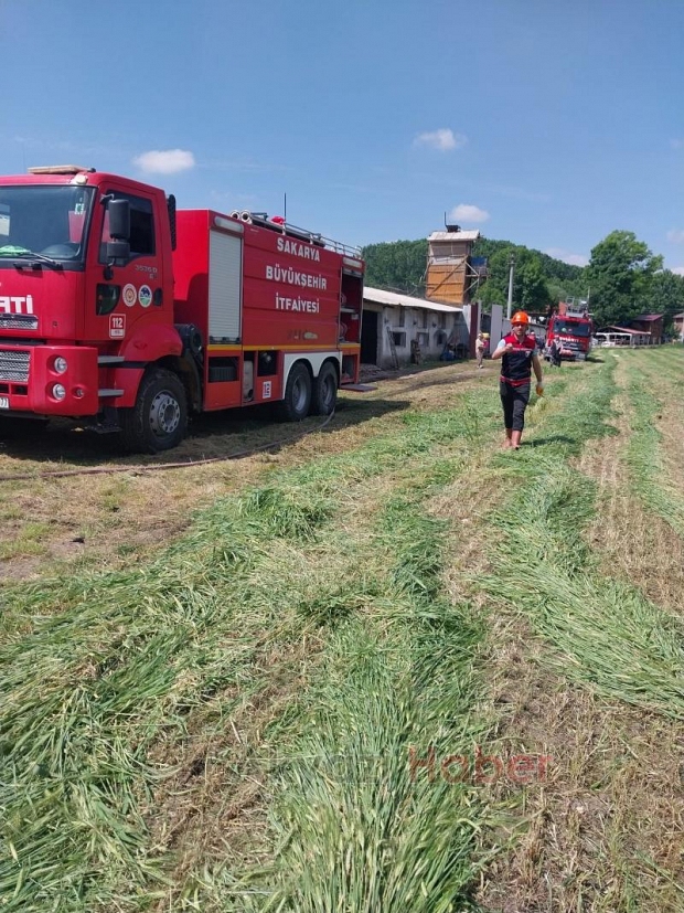 Süpren yolunda tavuk çiftliğinde yangın