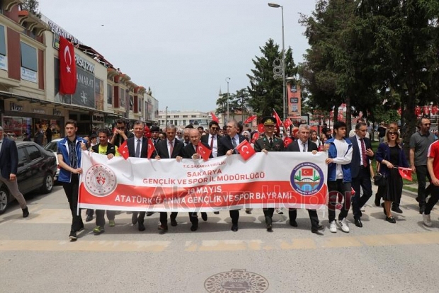 19 Mayıs Sakarya'da coşkuyla kutlandı