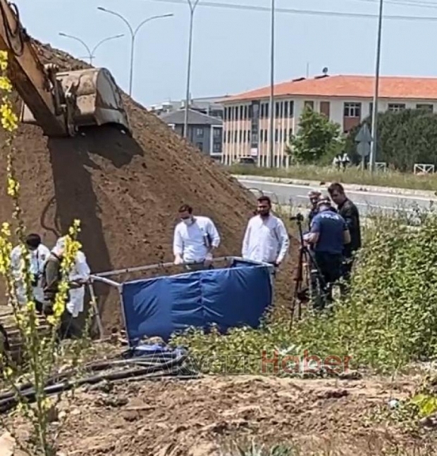 Temel kazısında kadın cesedi bulundu