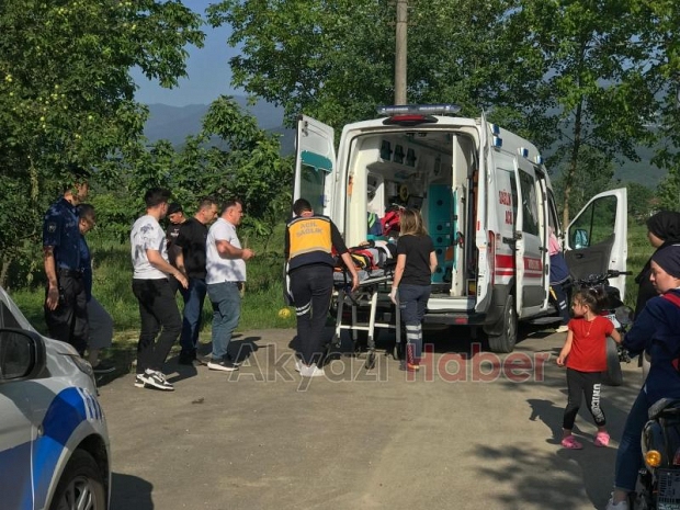 Erik Ağacından düşen kadın hastanelik oldu