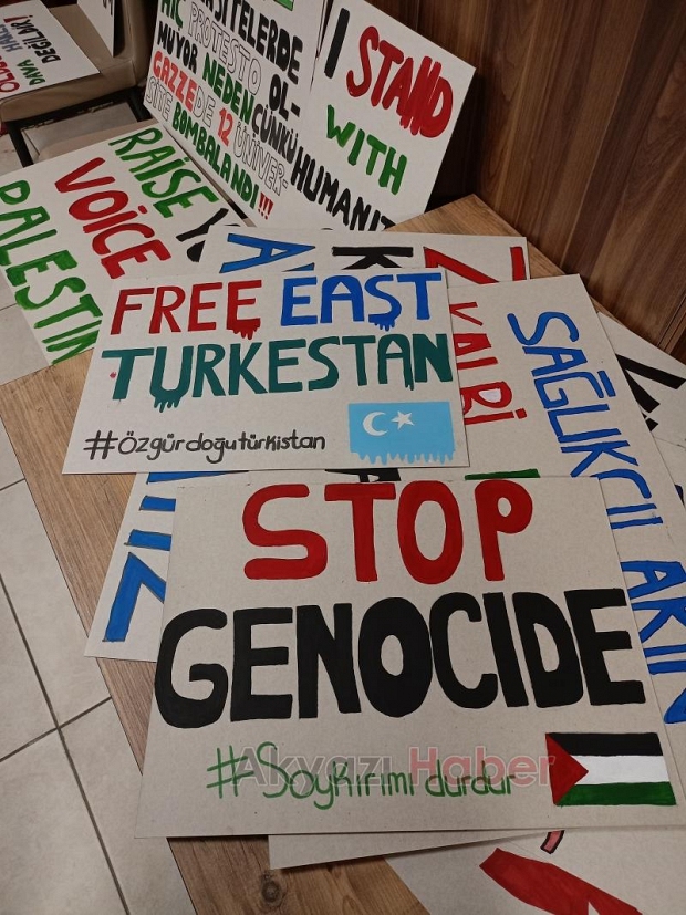 Akyazıda Filistinden Doğu Türkistan'a İnsanlık İçin Ayaktayız eylemi bugün başlıyor