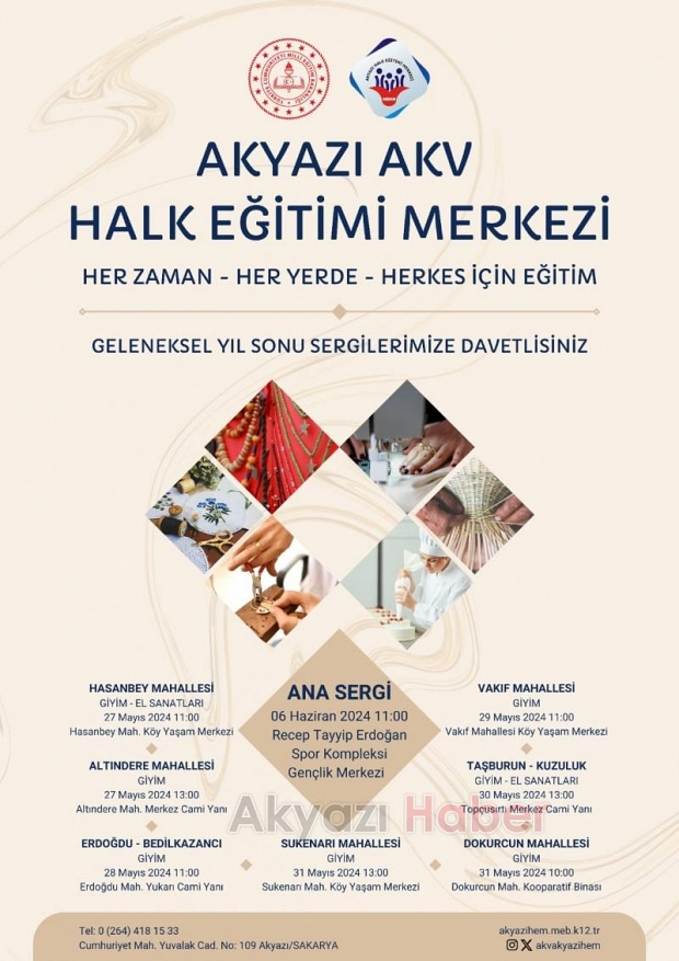 Akyazı'da Hayat Boyu Öğrenme Haftası etkinlikleri düzenlenecek