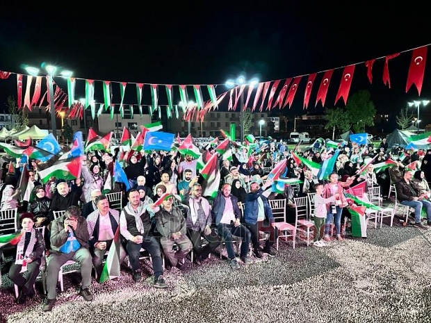 Akyazı Filistin ve Gazze için 3 gün ayaktaydı
