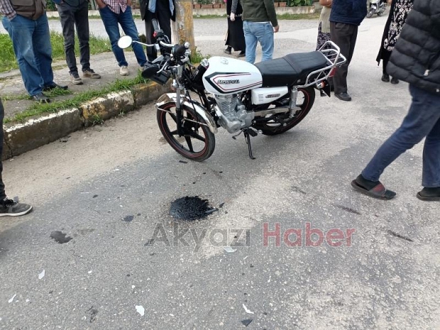 Yuvalak Caddesi'nde motosiklet kazası 1 yaralı