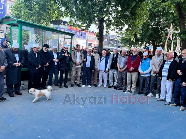 Akyazıda hacı adayları dualarla uğurlandı