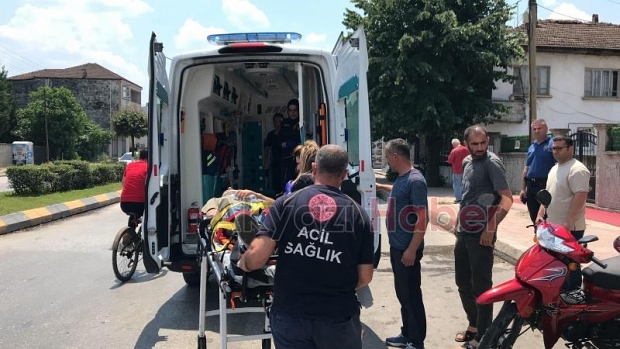 Akyazıda kaza anı kamerada