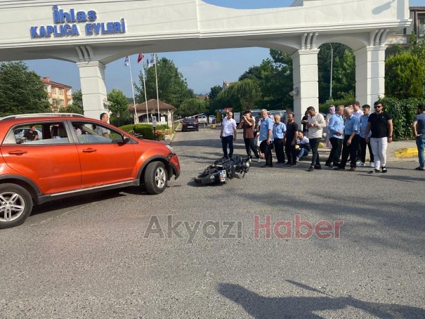 Kaplıca Evleri Caddesi üzerinde kaza