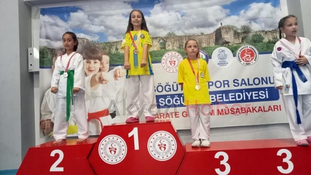 Akyazılı karateciler madalyaları topladı