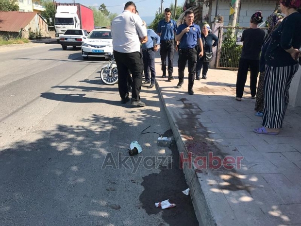 Ada Caddesi'nde motosiklet kazası 1 yaralı 