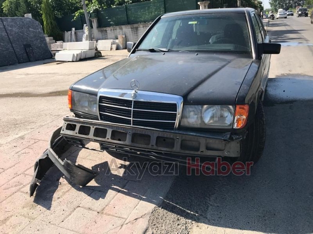 Ada Caddesi'nde motosiklet kazası 1 yaralı 