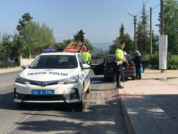 Ada Caddesi'nde motosiklet kazası 1 yaralı 
