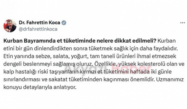 Kurban Bayramı'nda et tüketiminde nelere dikkat edilmeli