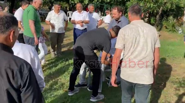 Damadı yumurtaya ve una buladılar