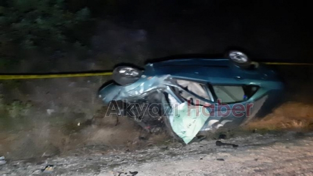 Mudurnu Akyazı yolunda kaza 1 ölü