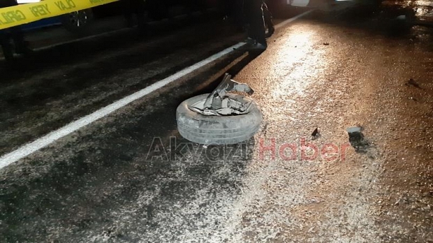 Mudurnu Akyazı yolunda kaza 1 ölü