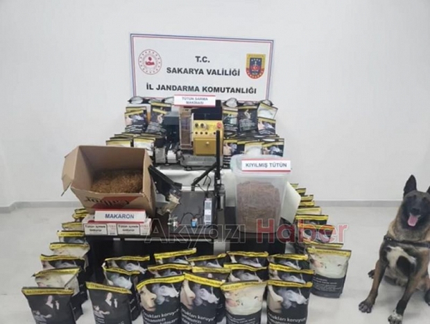 Jandarmadan kaçak sigara operasyonu