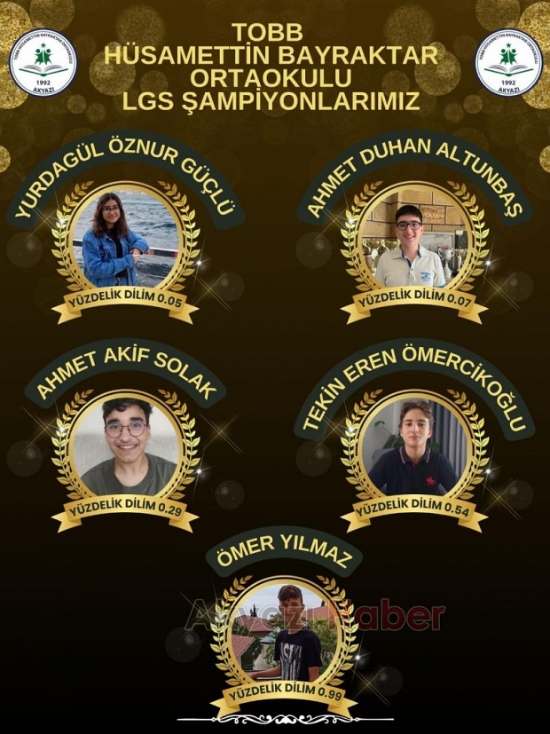 TOBB Hüsamettin Bayraktar Ortaokulu'nun LGS başarısı