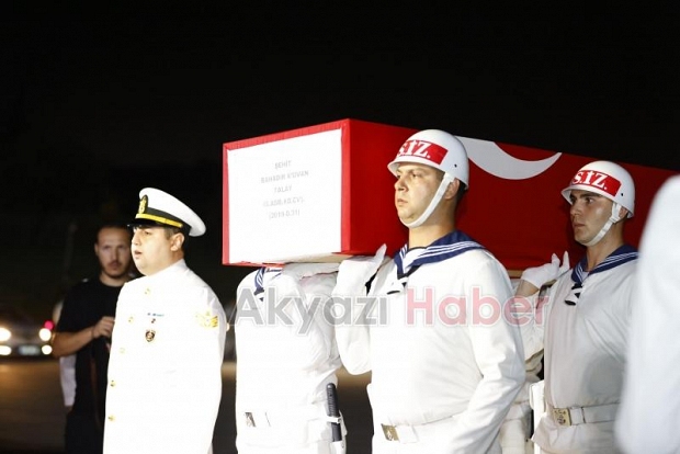 Şehidimizin cenazesi Sakarya'ya getirildi