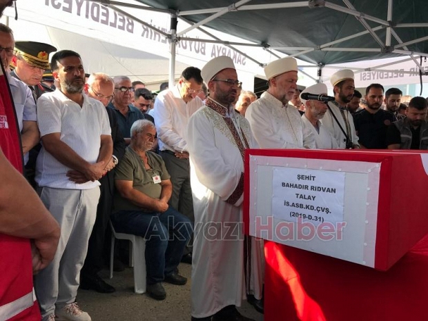 Şehit astsubay Bahadır Rıdvan Talay'a hüzünlü veda
