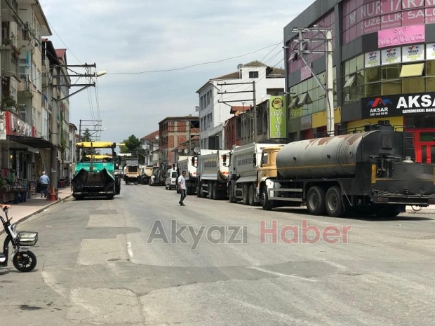 Akyazı Ormanköy ilçe girişi yenileniyor