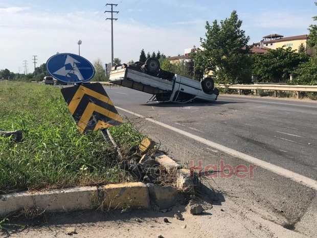 D-140'da kaza 3 yaralı