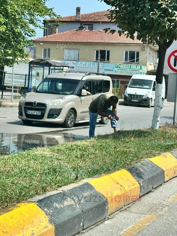 İsteyince oluyormuş: Refüj sulama sistemi 1 saatte onarıldı
