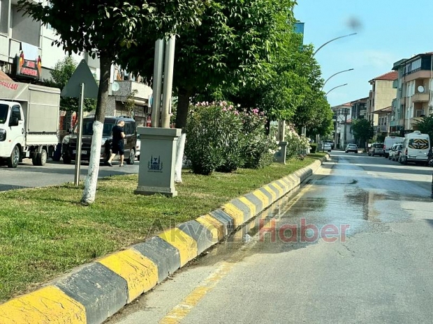 İsteyince oluyormuş: Refüj sulama sistemi 1 saatte onarıldı