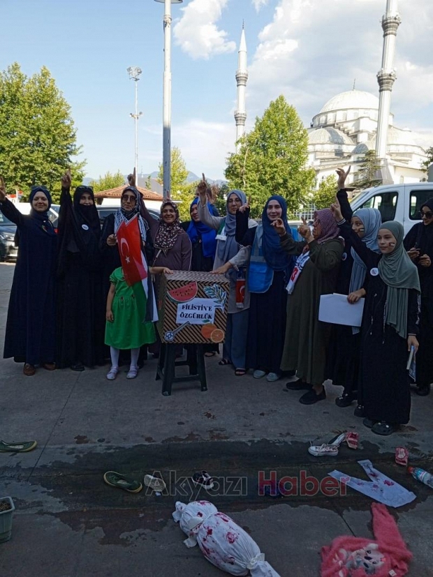 Gazze nöbetine çocuklardan destek