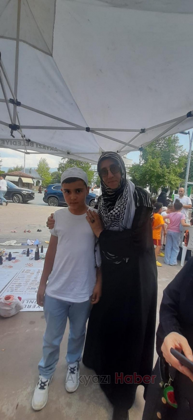 Gazze nöbetine çocuklardan destek