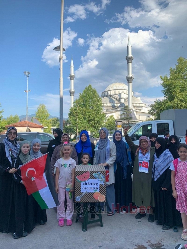 Gazze nöbetine çocuklardan destek