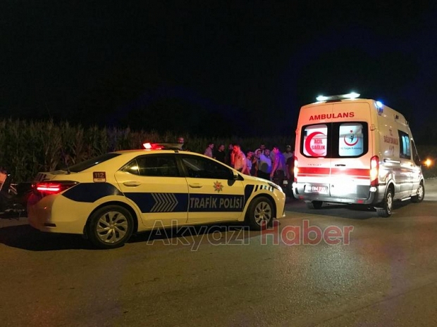 Kazaya karıştı kaçtı